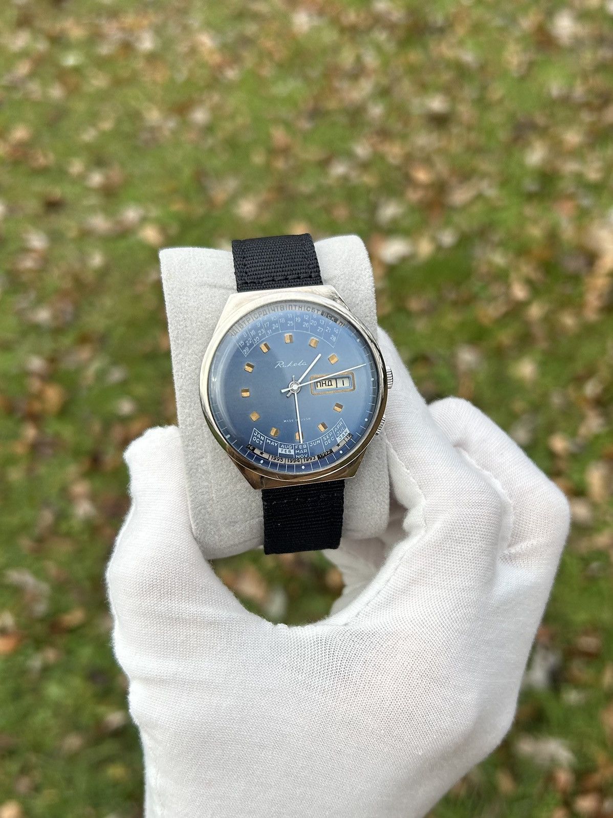 Vintage Vintage Watch Raketa College Calendar Mechanical 1980s Size ONE SIZE - 2 Thumbnail