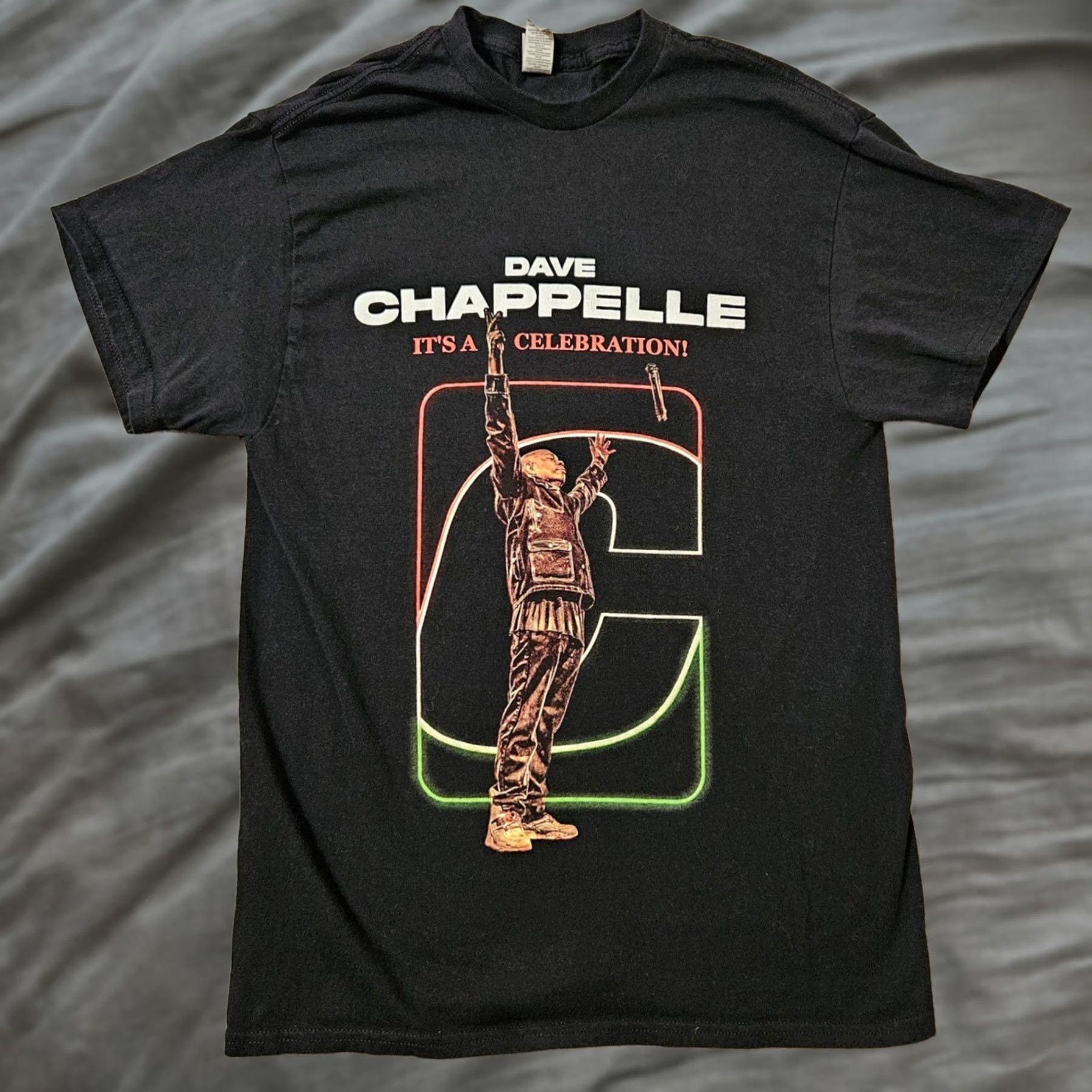 Vintage Dave Chappelle Shirt Sz M Black 2023 Its a Celebration World Tour Official Men Medium Black World Tour Official Size US M / EU 48-50 / 2 - 1 Thumbnail