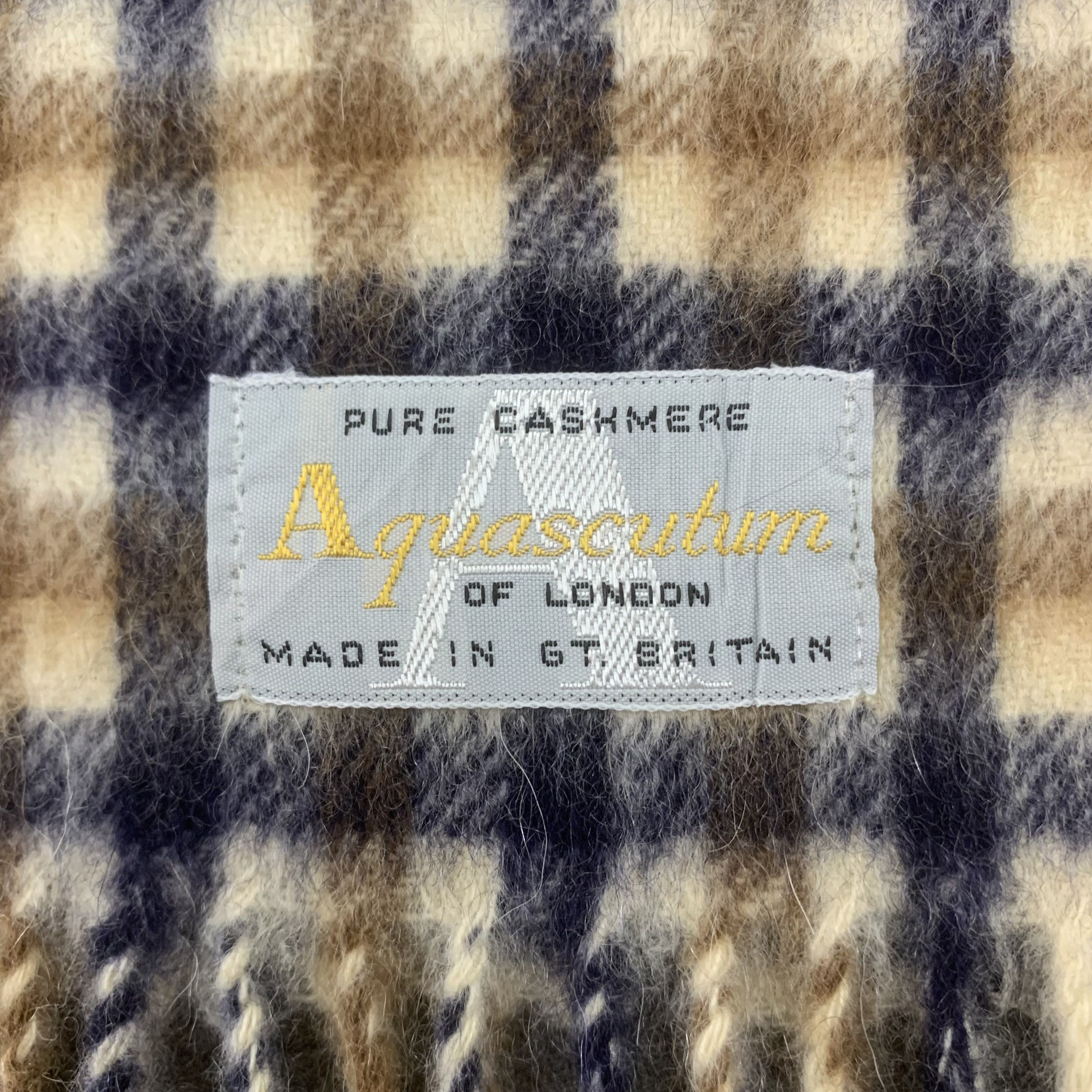 Aquascutum Aquascutum Scarf Cashmere Muffler Neck Wrap BL9142 Size ONE SIZE - 4 Thumbnail