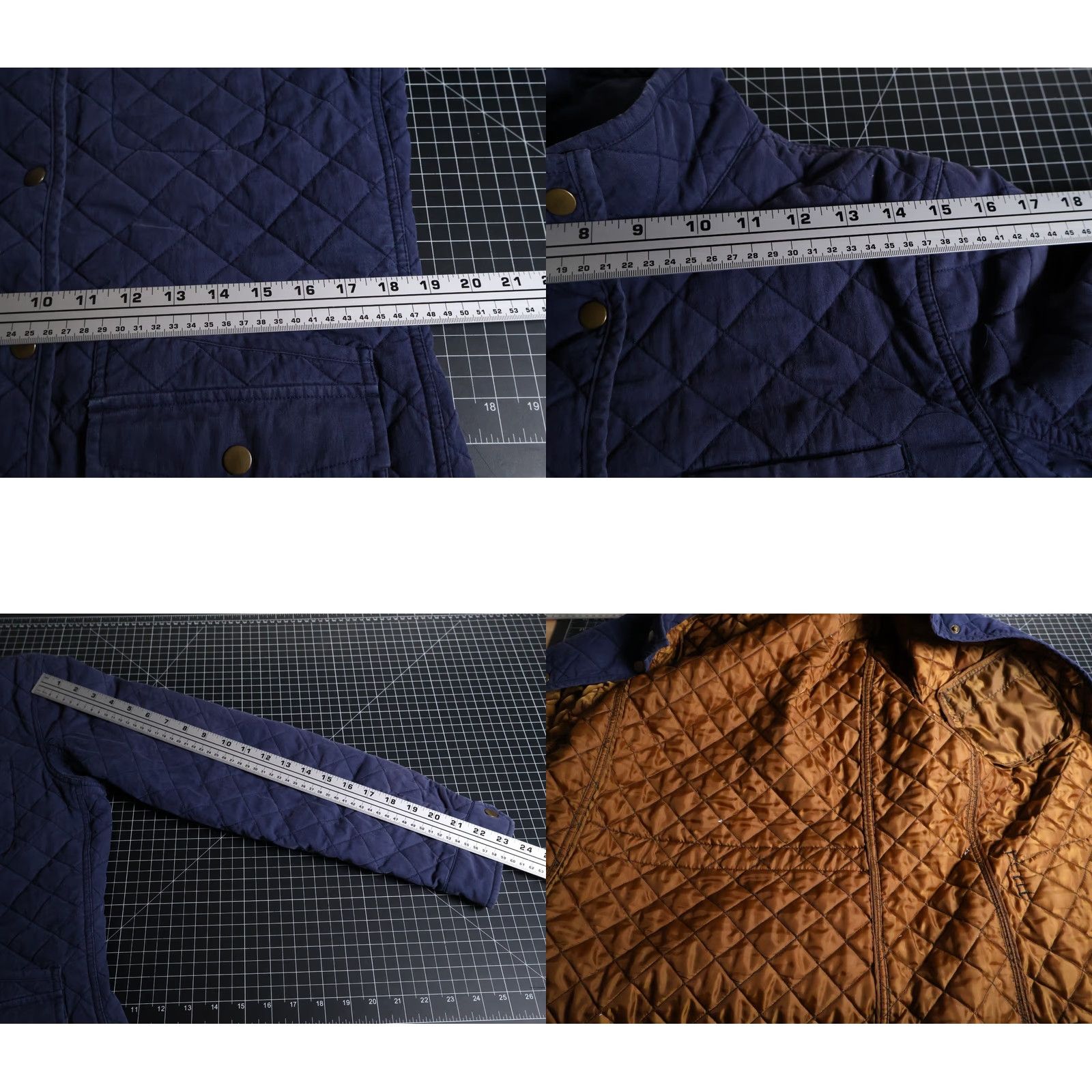 Vintage Duluth Quilted Jacket Women Medium Dark Blue Cotton Snap Button Insulated Size M / US 6-8 / IT 42-44 - 8 Thumbnail