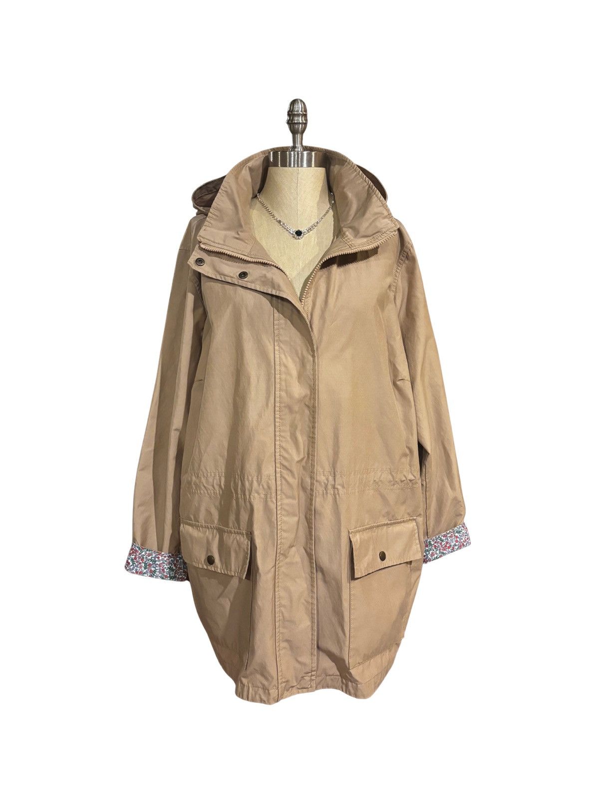 Lands' End Women’s tan utility Jacket.wj2510 Size XXL / US 16-18 / IT 52-54 - 7 Thumbnail