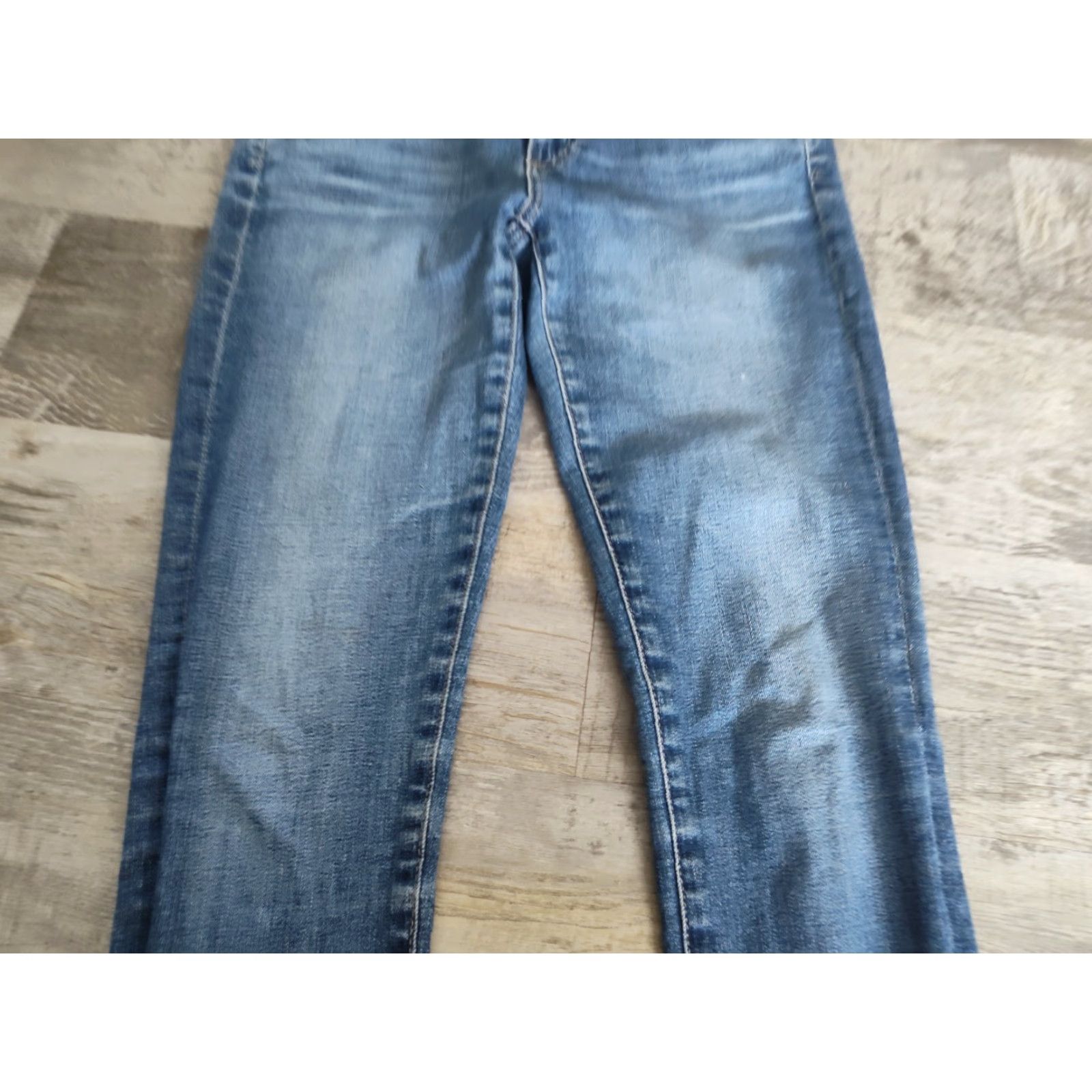 Vintage VINTAGE AG Adriano Goldschmied Women's Blue Skinny Jeans Size 27R Ankle Stretch Denim Size 27" / US 4 / IT 40 - 4 Thumbnail
