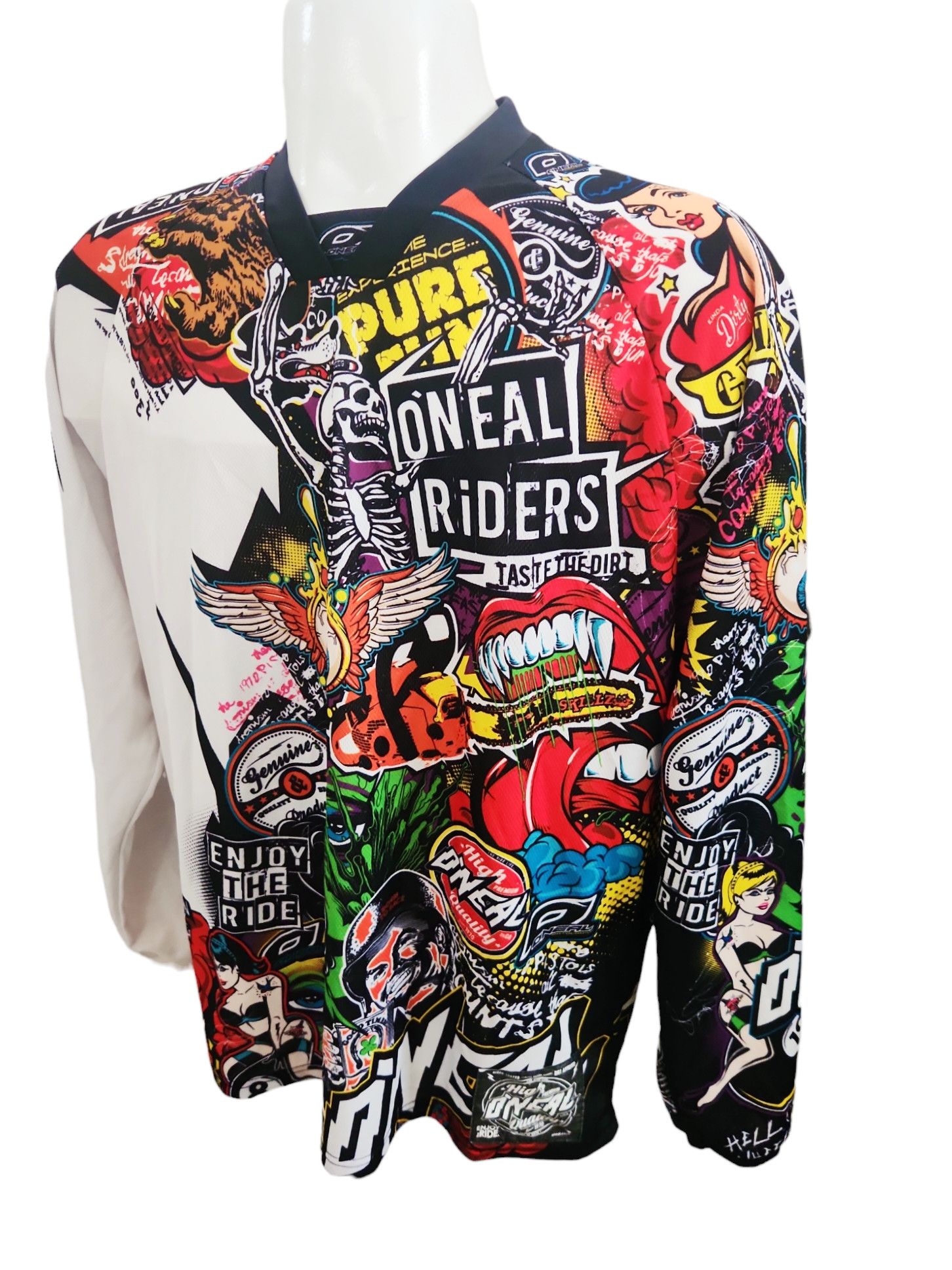 O'Neill O'Neil Riders Mayhem Lite Crank Jersey AOP Longsleeve Medium Size US M / EU 48-50 / 2 - 5 Thumbnail