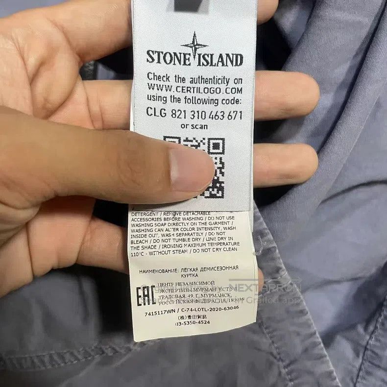 Stone Island Stone Island Single Pocket Washed Jacket Blazer Misty Blue Size US M / EU 48-50 / 2 - 5 Thumbnail