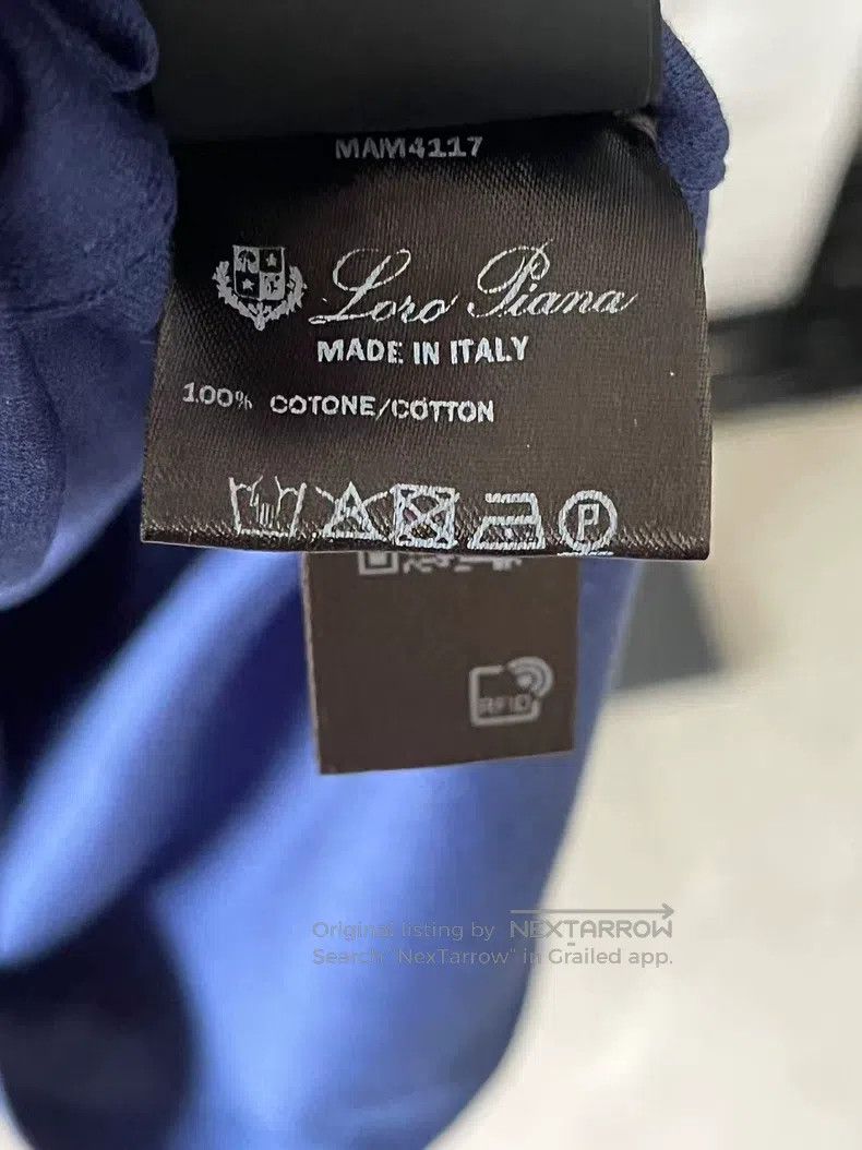 Loro Piana Loro Piana Short-sleeve with Logo on Left Hem Size US XXL / EU 58 / 5 - 7 Thumbnail