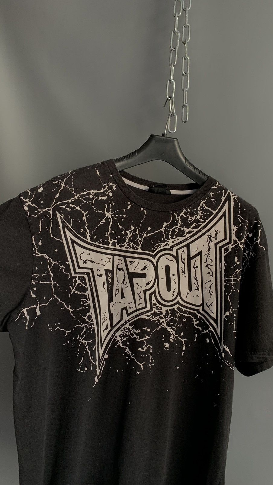 Tapout × Vintage Crazy vintage Y2K Tapout baggy Affliction faded black tee Size US XL / EU 56 / 4 - 6 Thumbnail