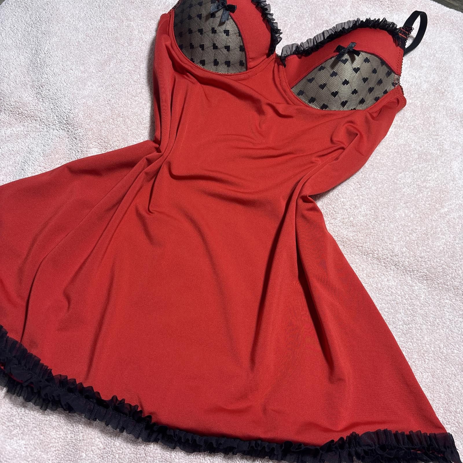 Other y2k rampage red lace grunge slip dress Size L / US 10 / IT 46 - 4 Thumbnail