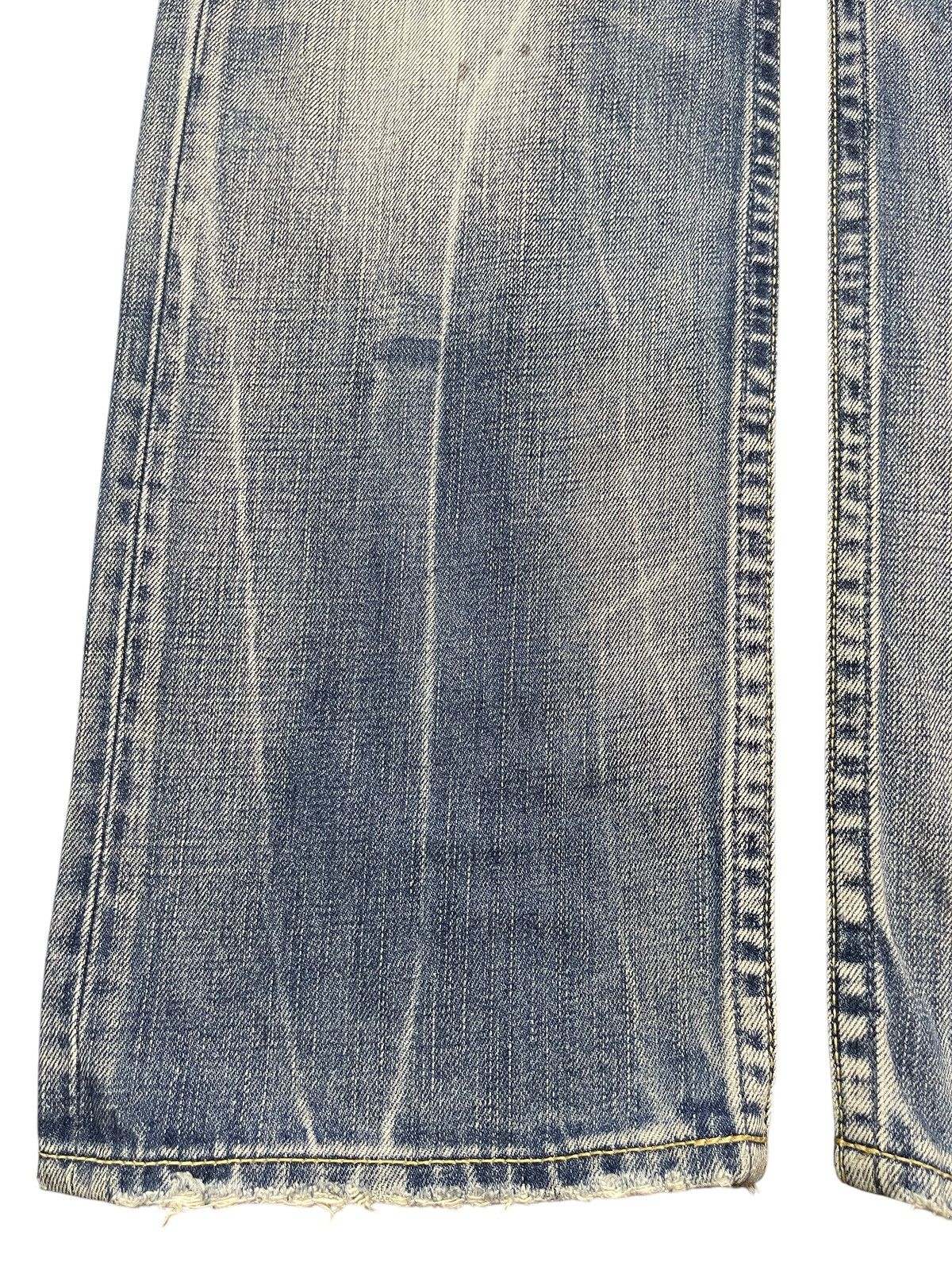 14th Addiction Vintage Japanese Brand Blue Faded Wash Distress Loose Jeans Size US 32 / EU 48 - 7 Thumbnail