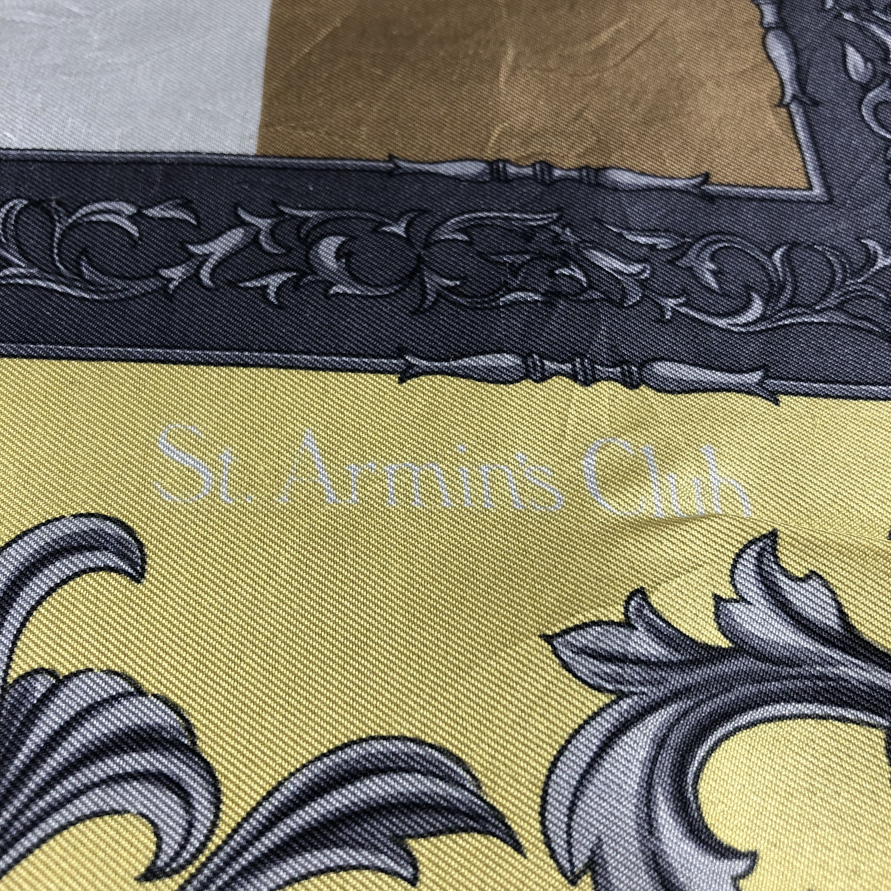 Japanese Brand St. Armin's Club Chess Board Silk Scarf M878 Size ONE SIZE - 3 Thumbnail