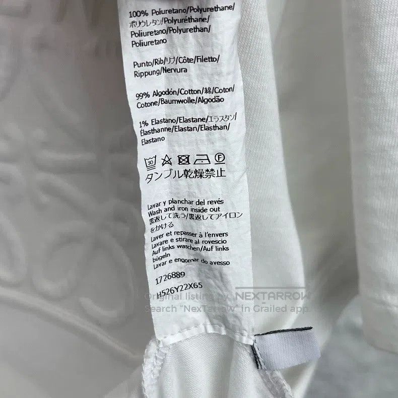 Loewe Loewe White Embossed印花Short Sleeve T-shirt Size US S / EU 44-46 / 1 - 5 Thumbnail