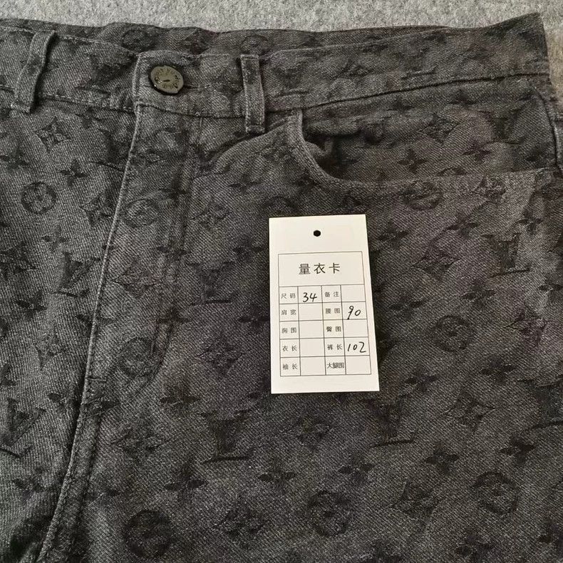 Louis Vuitton Louis Vuitton NBA co-branded presbyopic full LOGO jeans Size US 34 / EU 50 - 5 Thumbnail