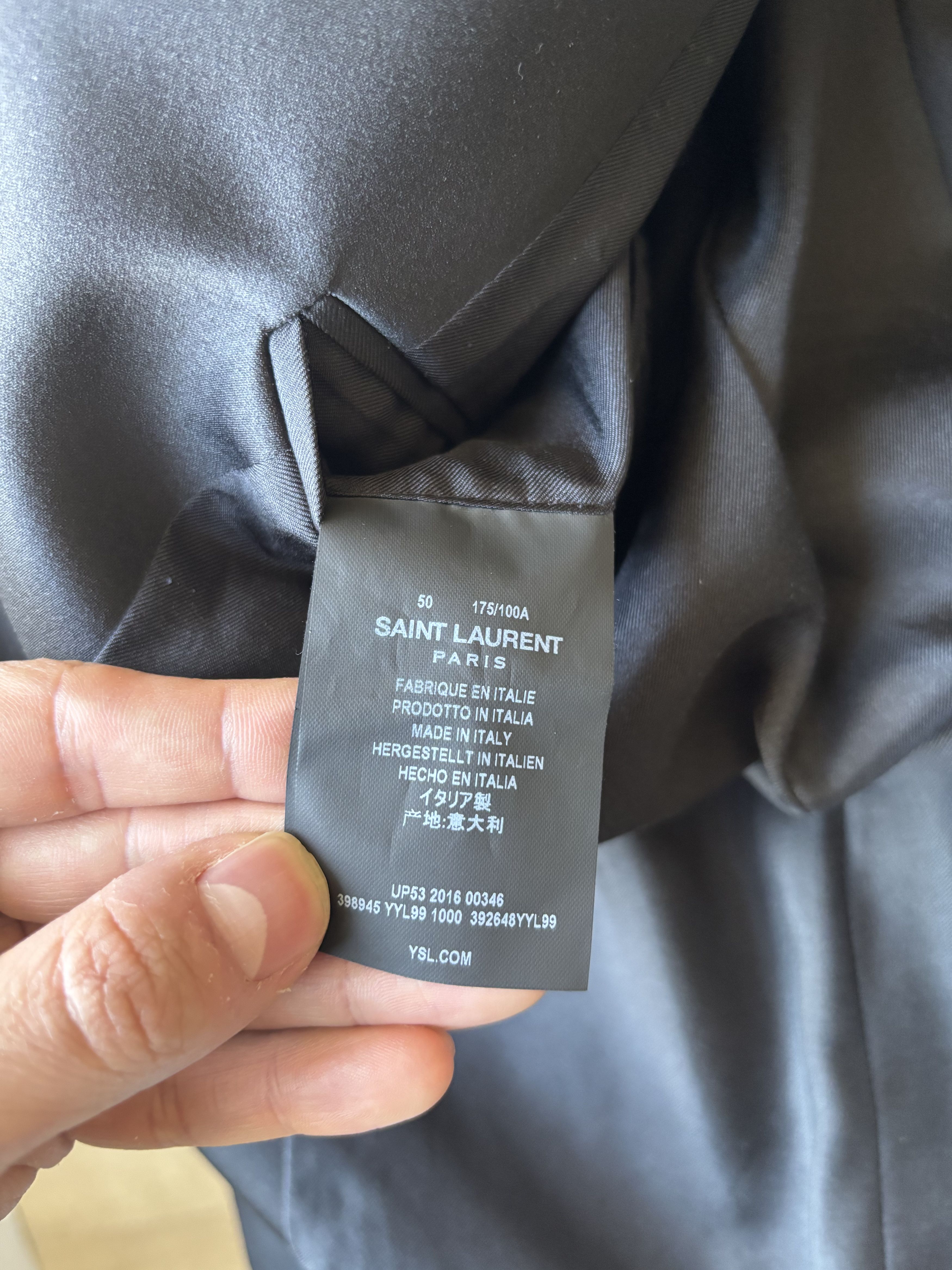 Saint Laurent Paris "Le Smoking" Saint Laurent par Hedi Slimane Size 50R - 7 Thumbnail