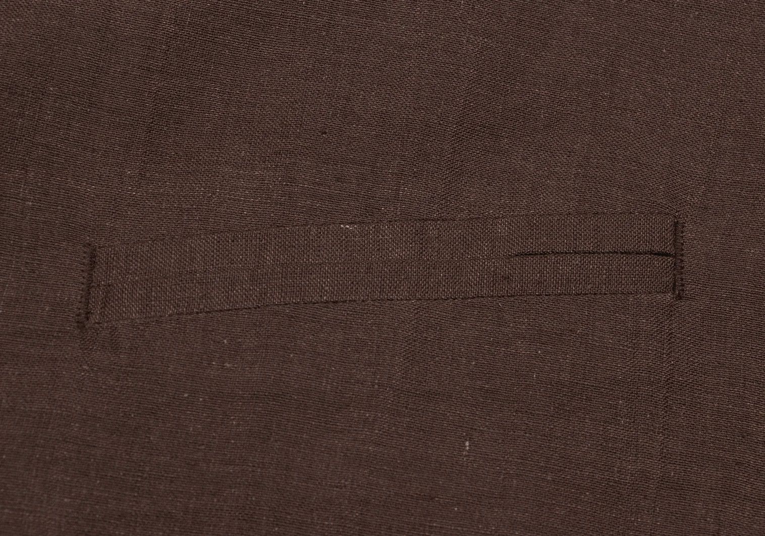 Issey Miyake Linen Silk Vest in Brown, Size L Size US L / EU 52-54 / 3 - 6 Thumbnail