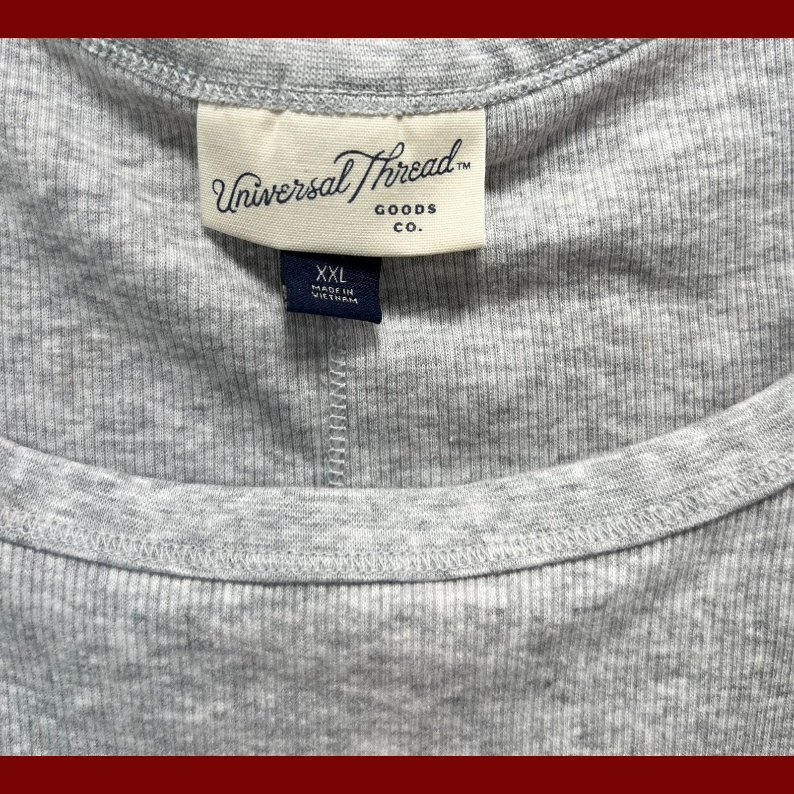 Other Universal Thread - Women's Sleeveless T-Shirt - Grey - XXL Size XXL / US 16-18 / IT 52-54 - 8 Thumbnail