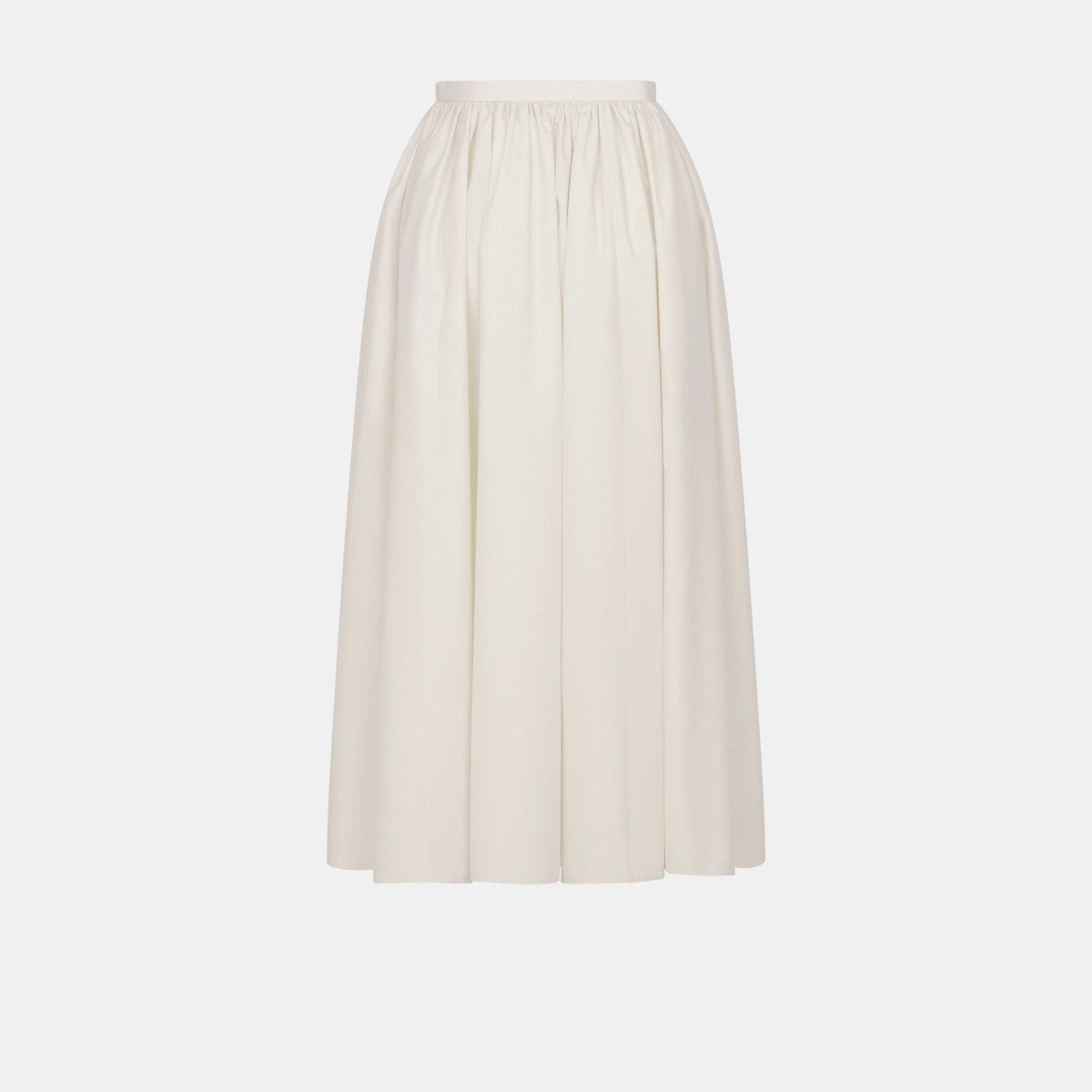 Dior o1bcso1str0225 Flared Mid-Length Skirt in Ecru Size 28" / US 6 / IT 42 - 2 Thumbnail