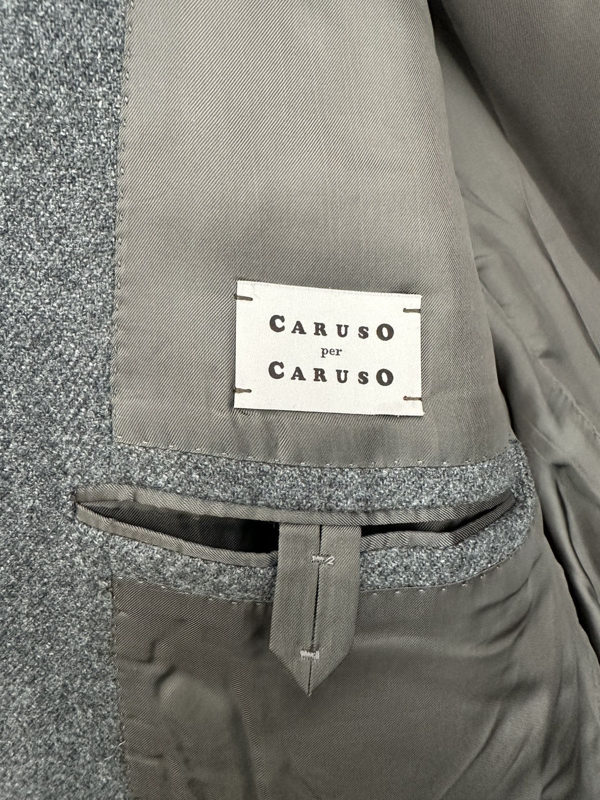 Caruso 100% Cashmere Notch Lapel Blazer Size 42R - 5 Thumbnail