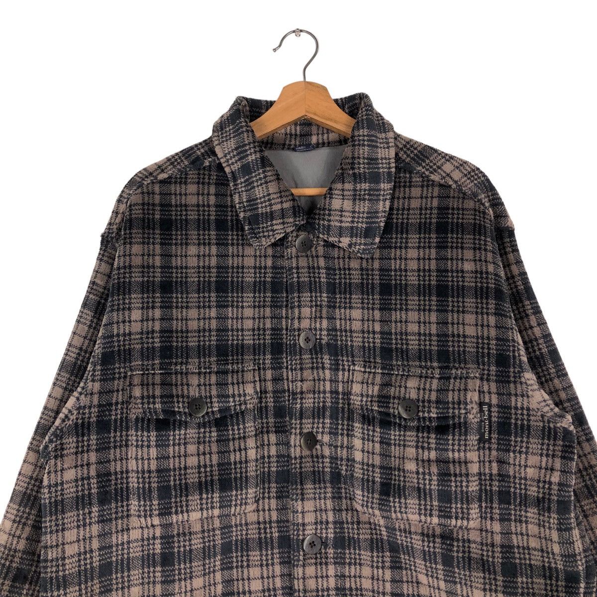 Flannel Vintage Flannel Zipper Jacket Mont-Bell Tartan Check Design Size US L / EU 52-54 / 3 - 3 Thumbnail