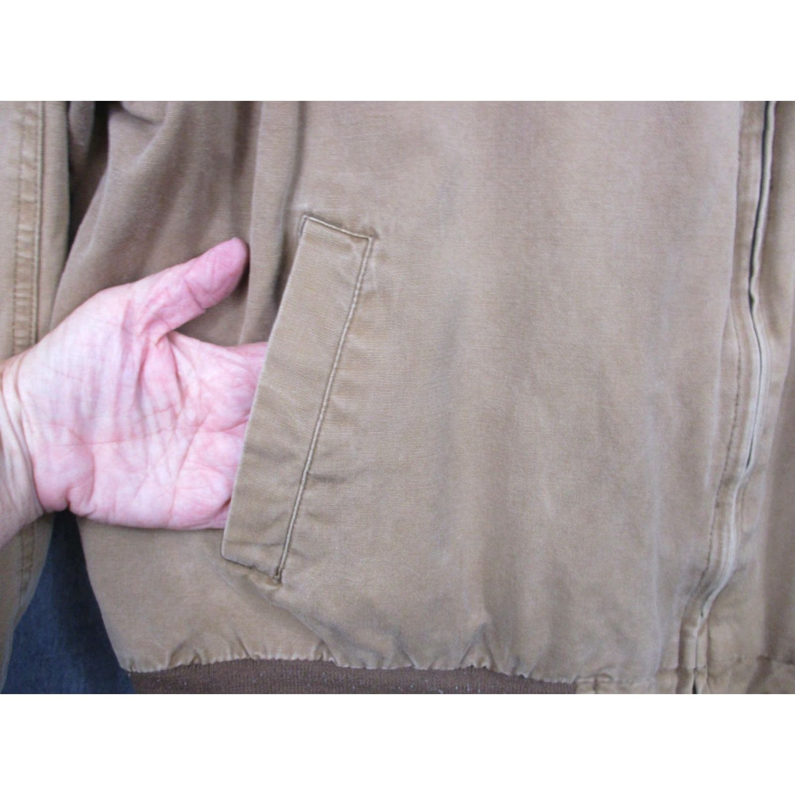 Vintage VINTAGE Duxbak Workwear Jacket XL Brown Cotton Full Zip Lined Canvas Barn Coat Hunting Mens} Size US XL / EU 56 / 4 - 4 Thumbnail