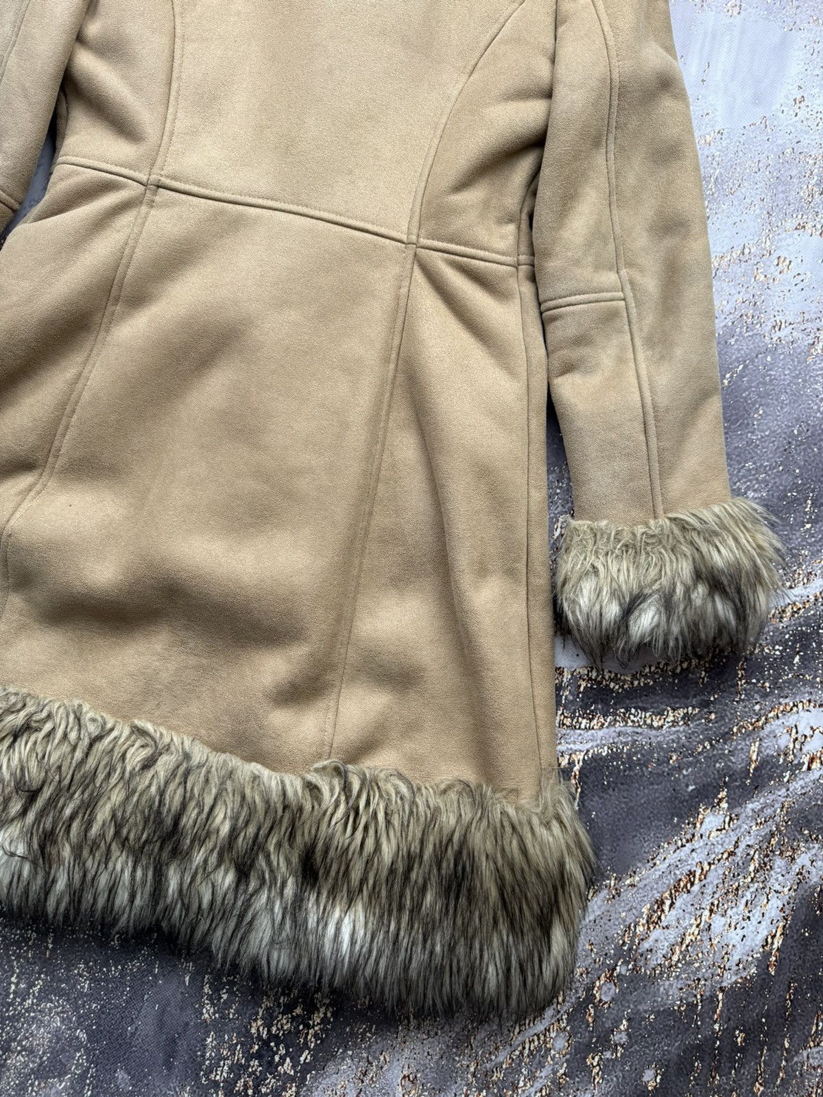 Japanese Brand Vintage Faux Fur Sheepskin Coat Size S / US 4 / IT 40 - 12 Thumbnail