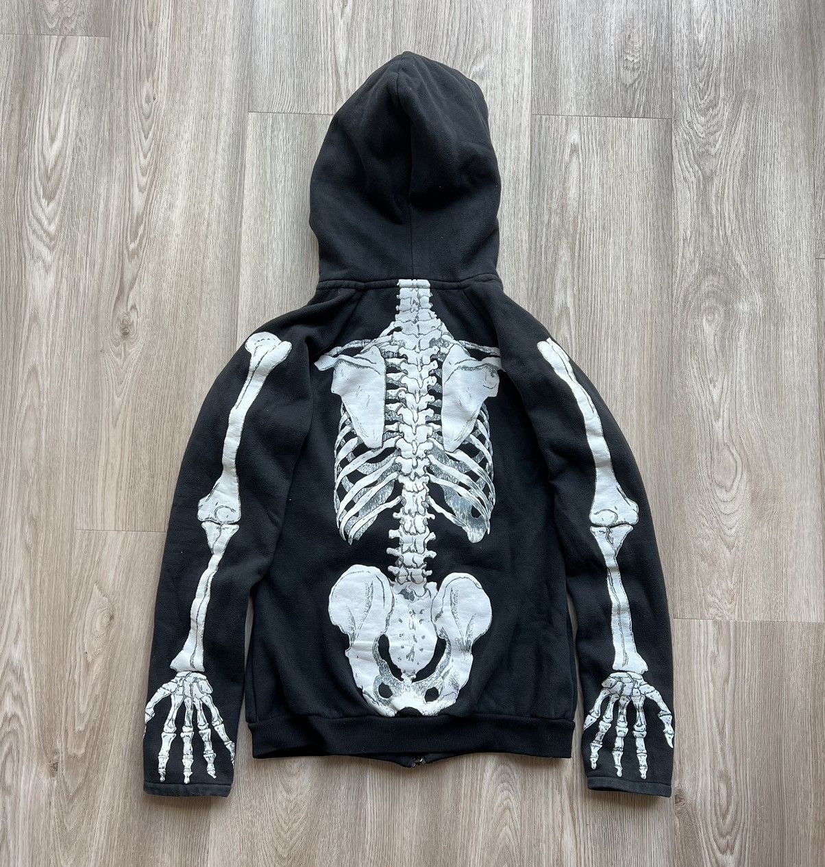 Vintage Skeleton Full Print Avant Garde Zip Up Hoodie Size US S / EU 44-46 / 1 - 7 Thumbnail