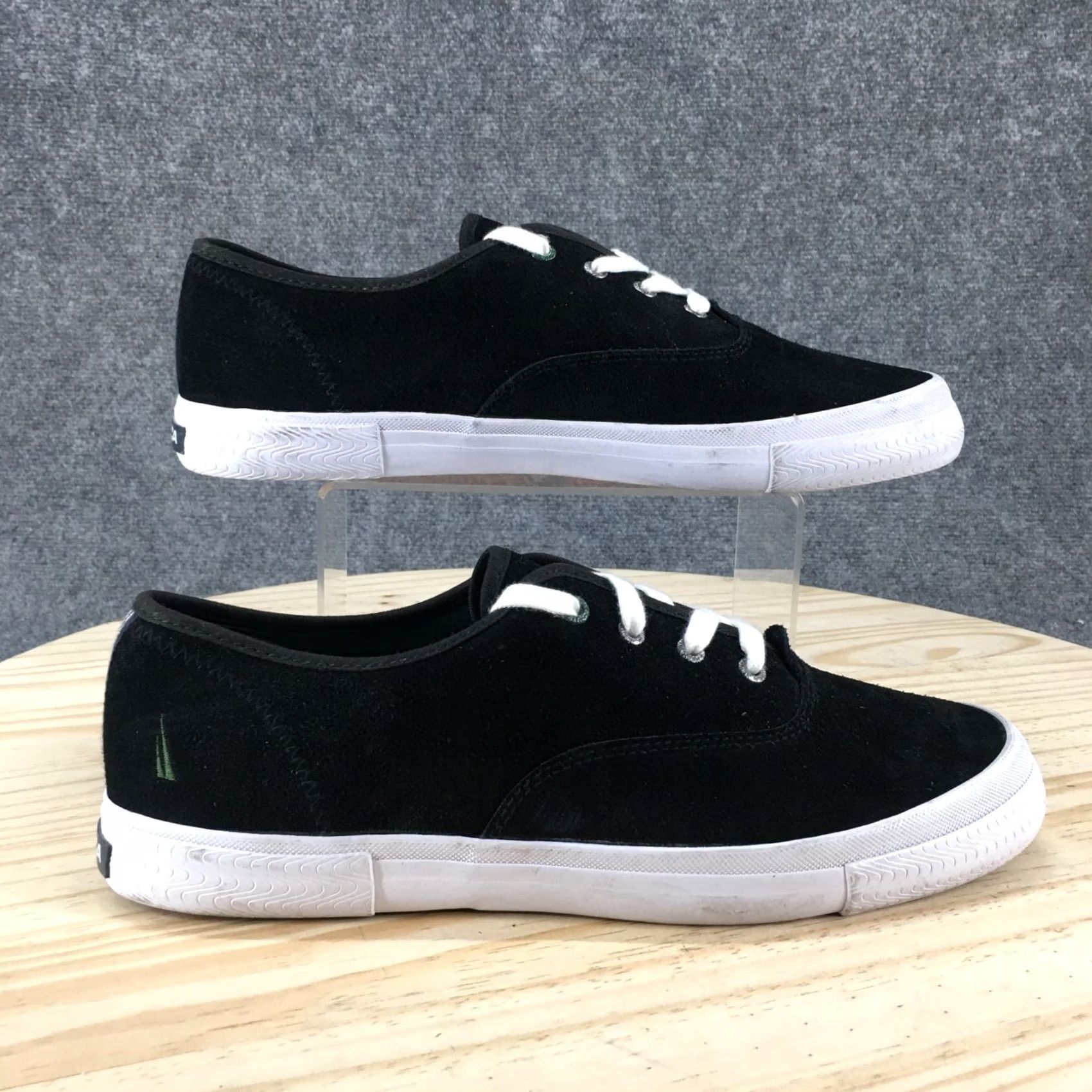 Nautica Nautica Shoes Mens 12 Sneakers Black Leather Low Top Round Toe Casual Comfort Mens Shoes Size US L / EU 52-54 / 3 - 2 Thumbnail