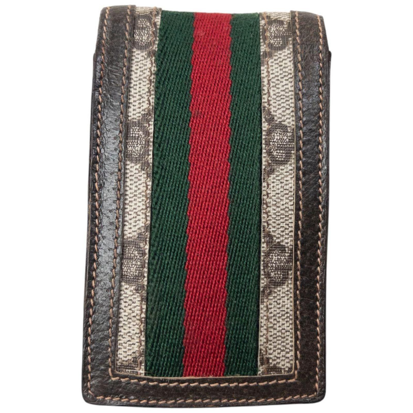 Gucci Vintage 80s Gucci Monogram Leather Cigarette Case Size ONE SIZE - 3 Thumbnail