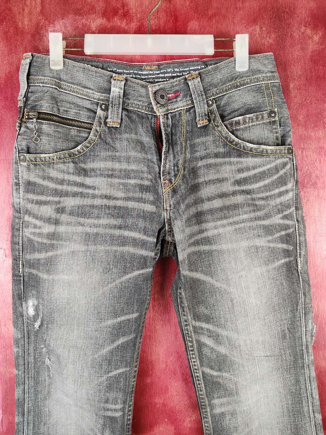 Levi's DL Levi's Black Faded Distressed vintage Denim #S1524 Size 30" / US 8 / IT 44 - 17 Thumbnail