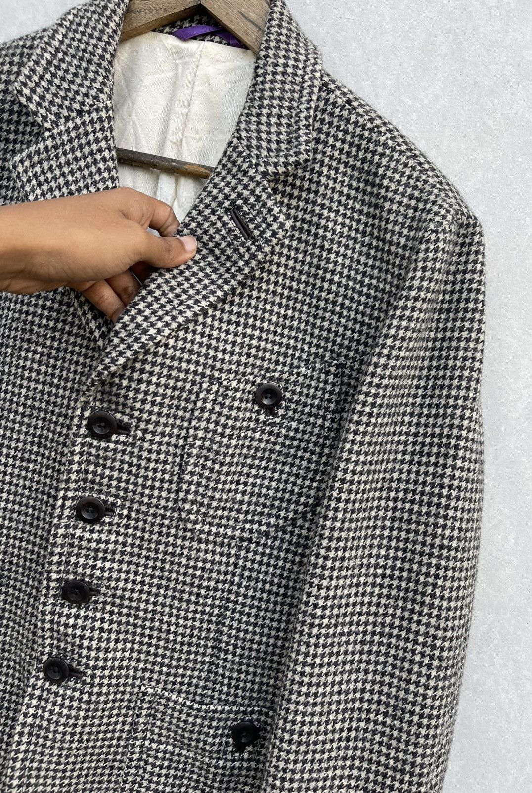 Paul Smith × Vintage 🔥Vintage Paul Smith Men's Diagonal Check Button Jacket Size US M / EU 48-50 / 2 - 6 Thumbnail