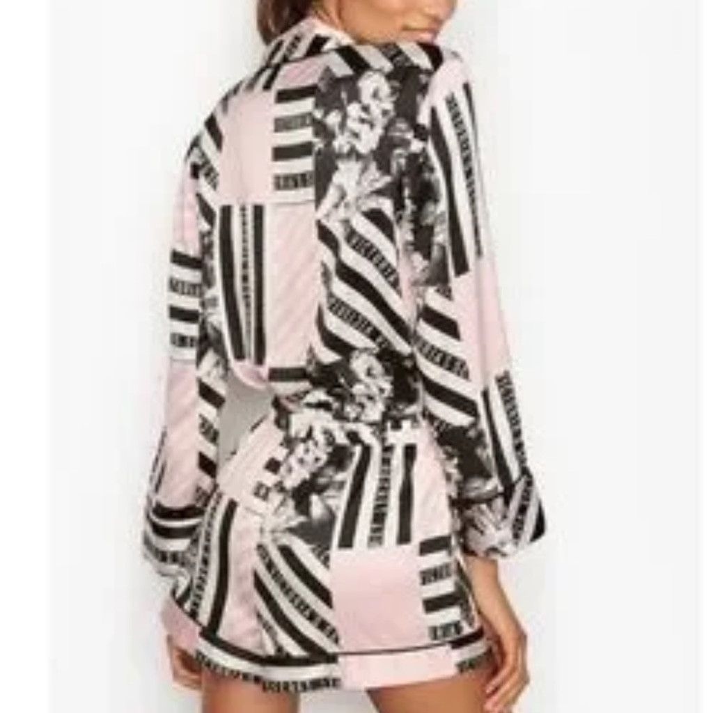 Victoria's Secret NWT Victoria Secret silky satin floral shorts romper sz M Size 30" / US 8 / IT 44 - 2 Thumbnail