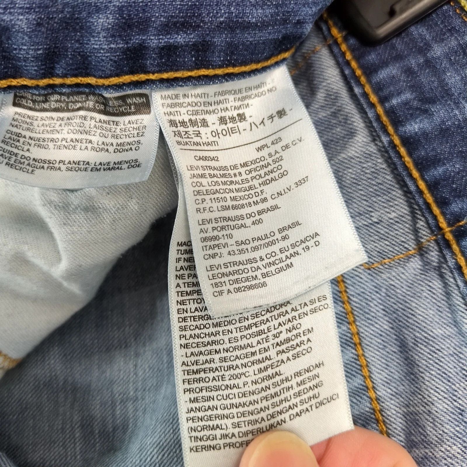 Levi's Levi's 514 Straight Fit Jeans Men's 30x29 Medium Wash Cotton Size US 30 / EU 46 - 8 Thumbnail