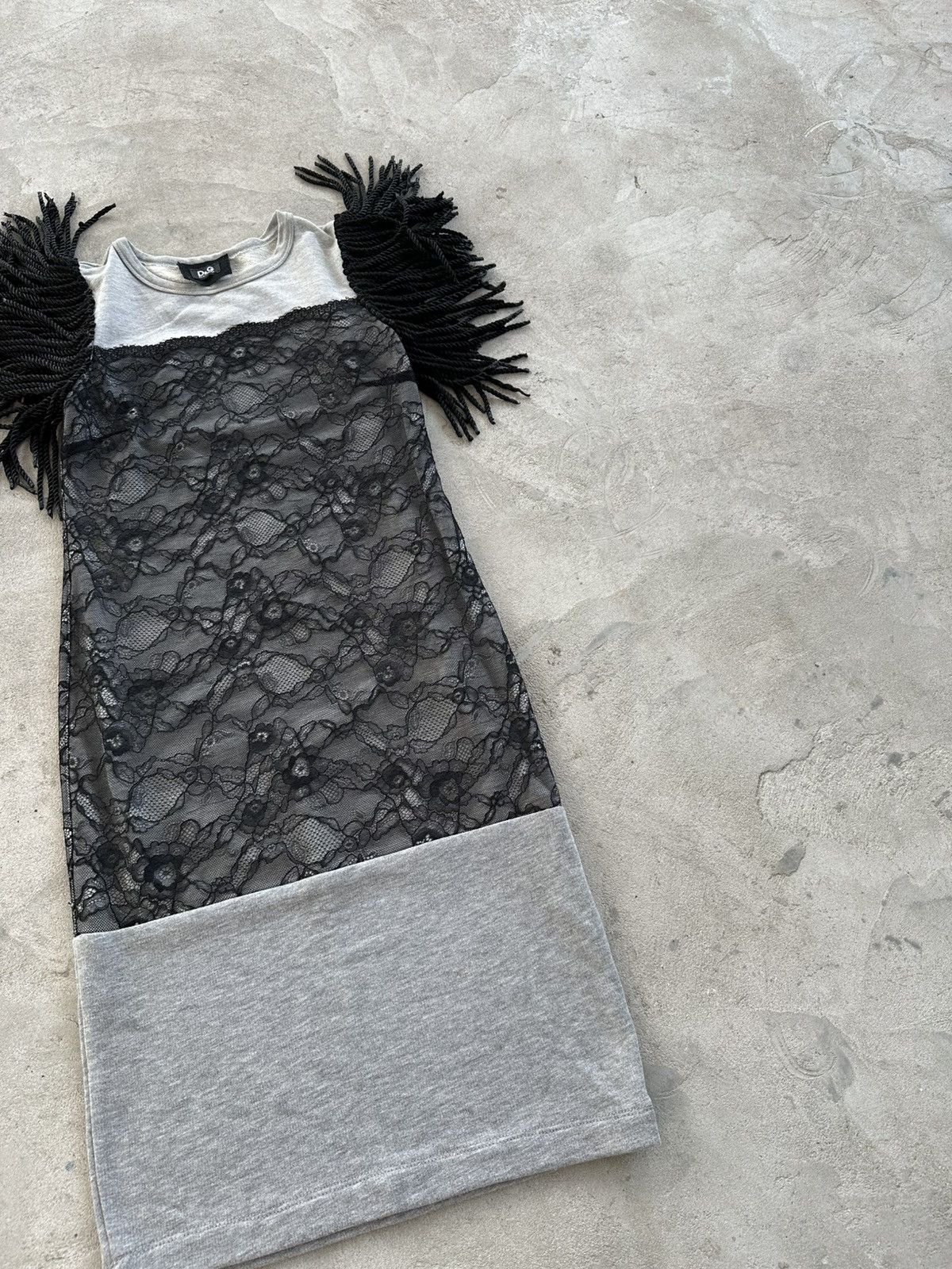 Dolce & Gabbana Dolce Gabbana Sleeveless Lace Panel Dress With Fringe Detail Size M / US 6-8 / IT 42-44 - 4 Thumbnail