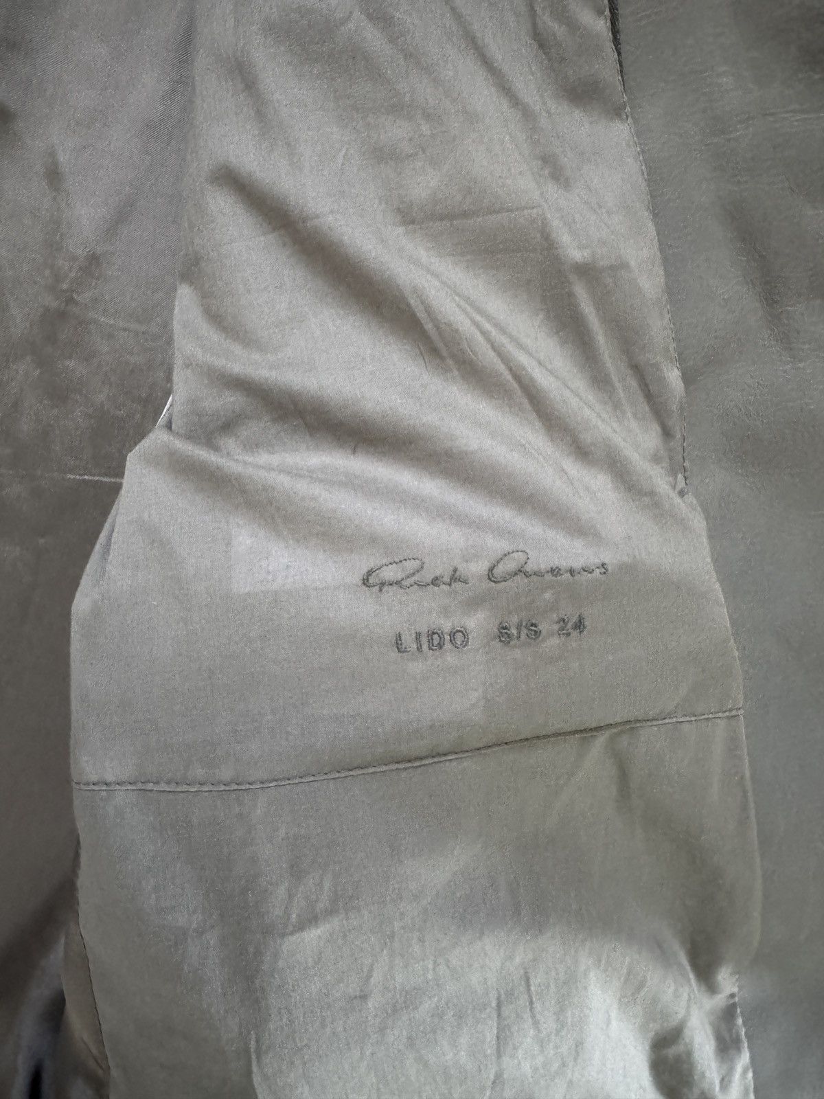 Rick Owens RICK OWENS LIDO SS24 BRAD LEATHER JACKET Size US L / EU 52-54 / 3 - 3 Thumbnail