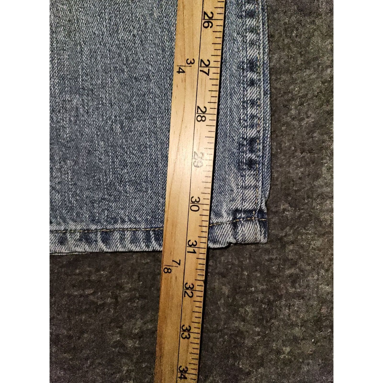 Wrangler Wrangler Cowgirl Cut Cash Jeans Women's 7/8x32 Blue Bootcut Denim Jeans/Bootcut Button Embroidered Logo Pockets Western Size 28" / US 6 / IT 42 - 6 Thumbnail