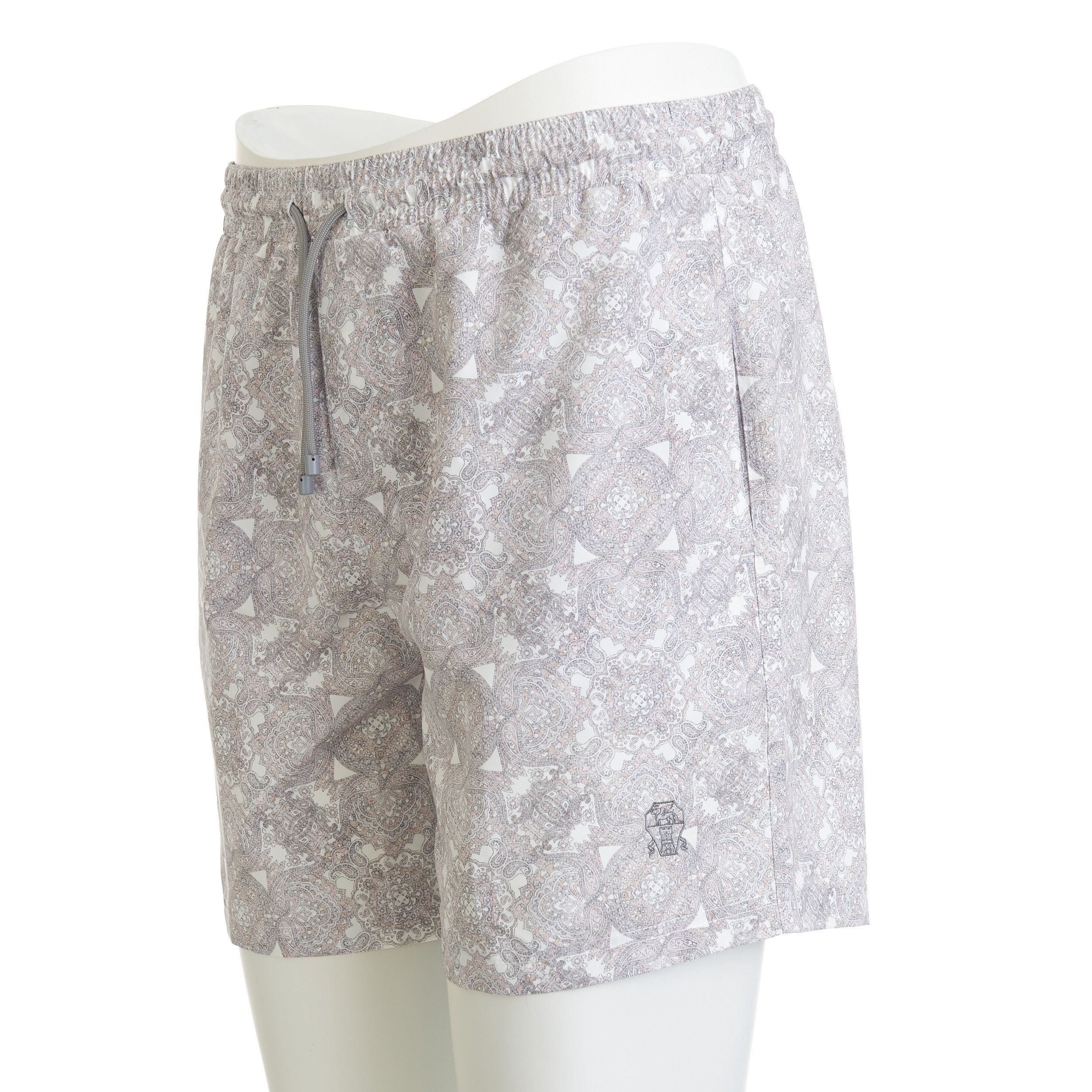 Brunello Cucinelli Swim Shorts With Paisley Print & Logo Embroidery Size M Size US 30 / EU 46 - 5 Thumbnail