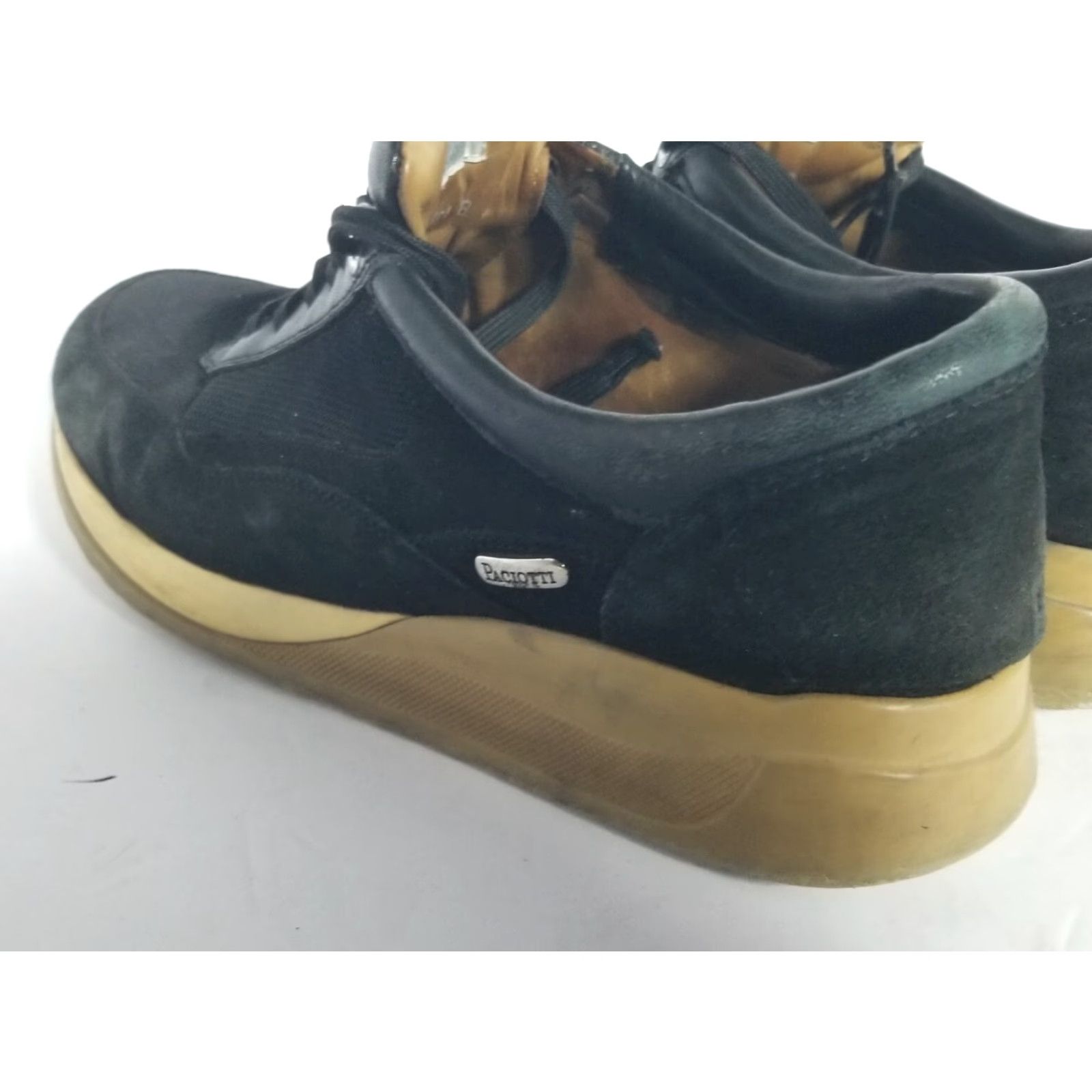 Vintage Cesare Paciotti 4US Sneaker Mens Leather Black Lace Up 9 US Casual Sneakers Mens Size 9 Shoes Size US M / EU 48-50 / 2 - 4 Thumbnail