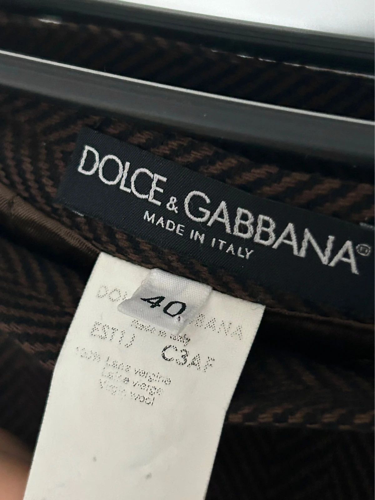 Dolce & Gabbana Dolce & Gabbana Brown Tweed Midi Skirt Size 27" / US 4 / IT 40 - 4 Thumbnail