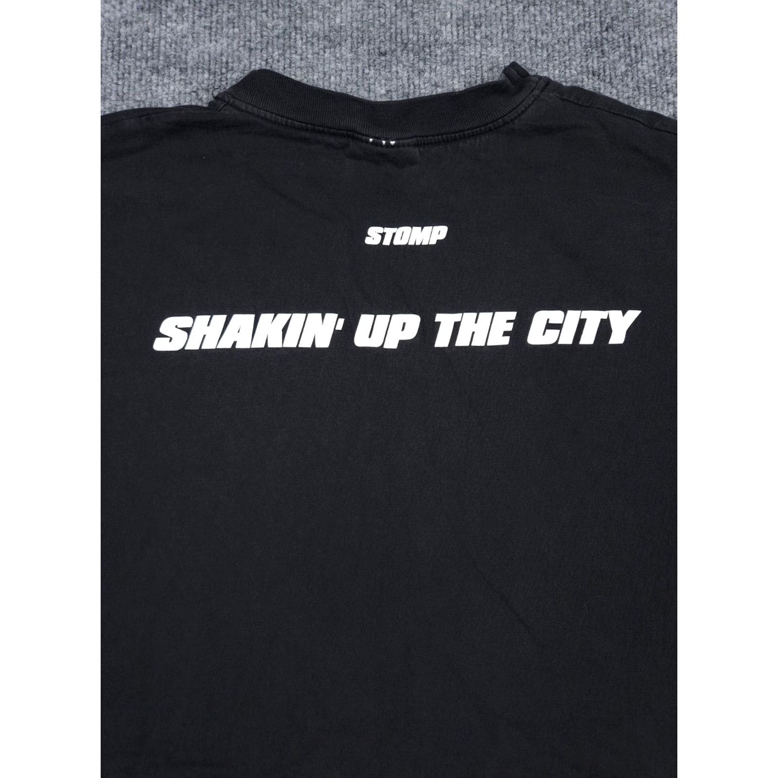 Hanes VINTAGE Hanes Beefy-T T-Shirt Men's XL Black Graphic Spellout Double Sided STOMP San Francisco Graphic Print Size US XL / EU 56 / 4 - 5 Thumbnail