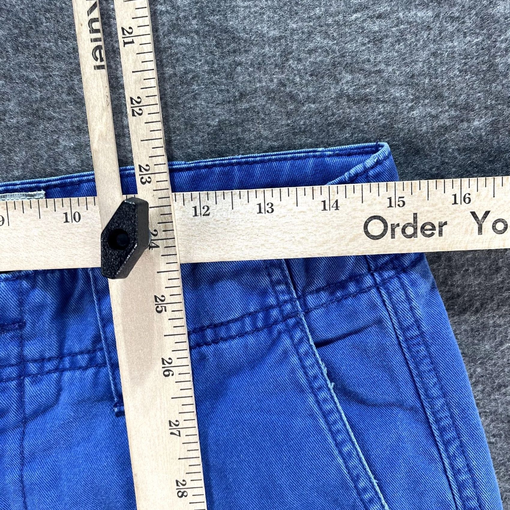 Vintage Aeropostale Shorts Mens 29 Blue Chino Twill Flat Front Casual Cotton Zip Fly Size US 29 - 5 Thumbnail