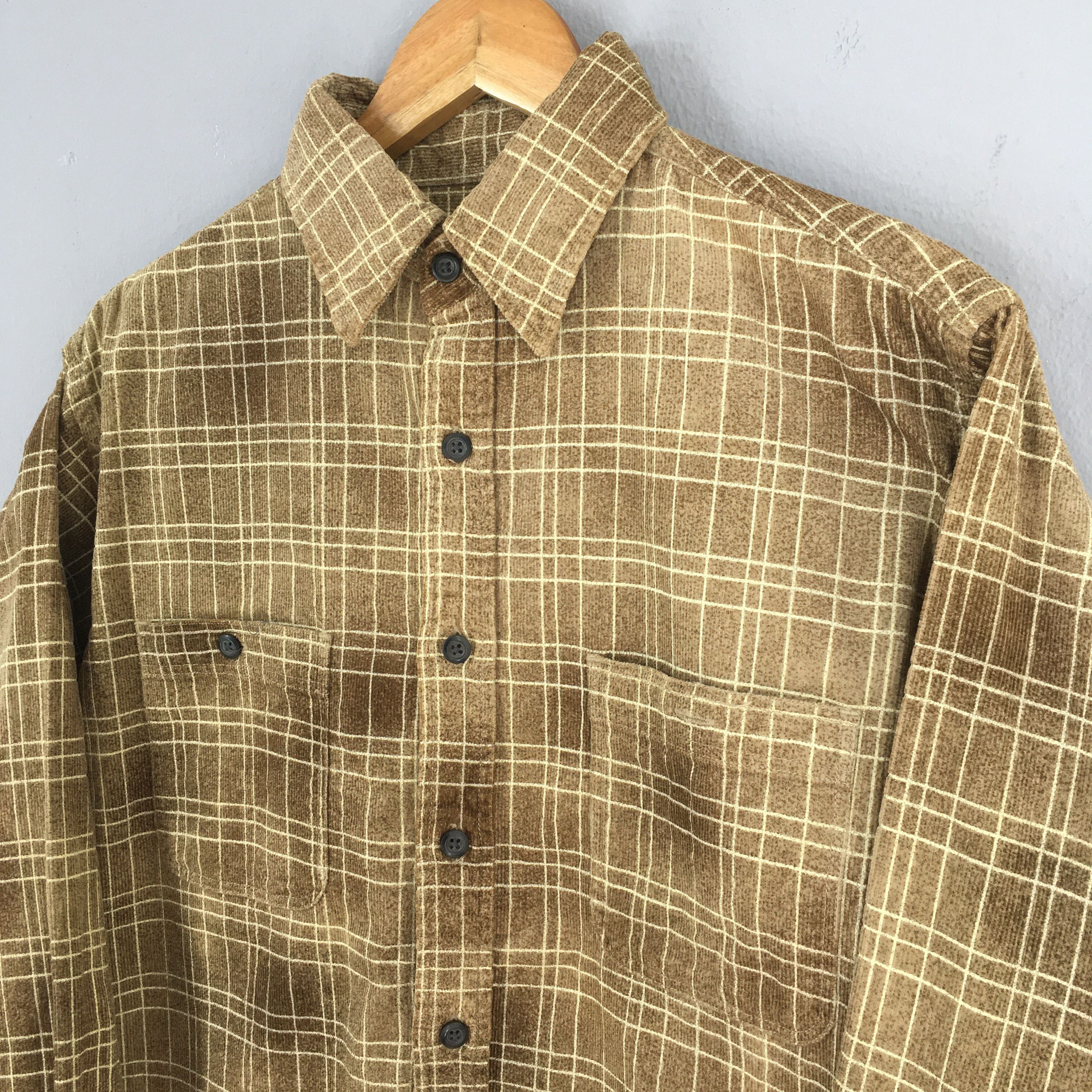 Flannel Vintage 90s Eagle Club Checkered Brown Shirt Flannel Medium Size US M / EU 48-50 / 2 - 3 Thumbnail