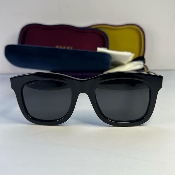 Gucci New Authentic GUCCI Square Frame Sunglasses GG0326S Black Size ONE SIZE - 6 Thumbnail