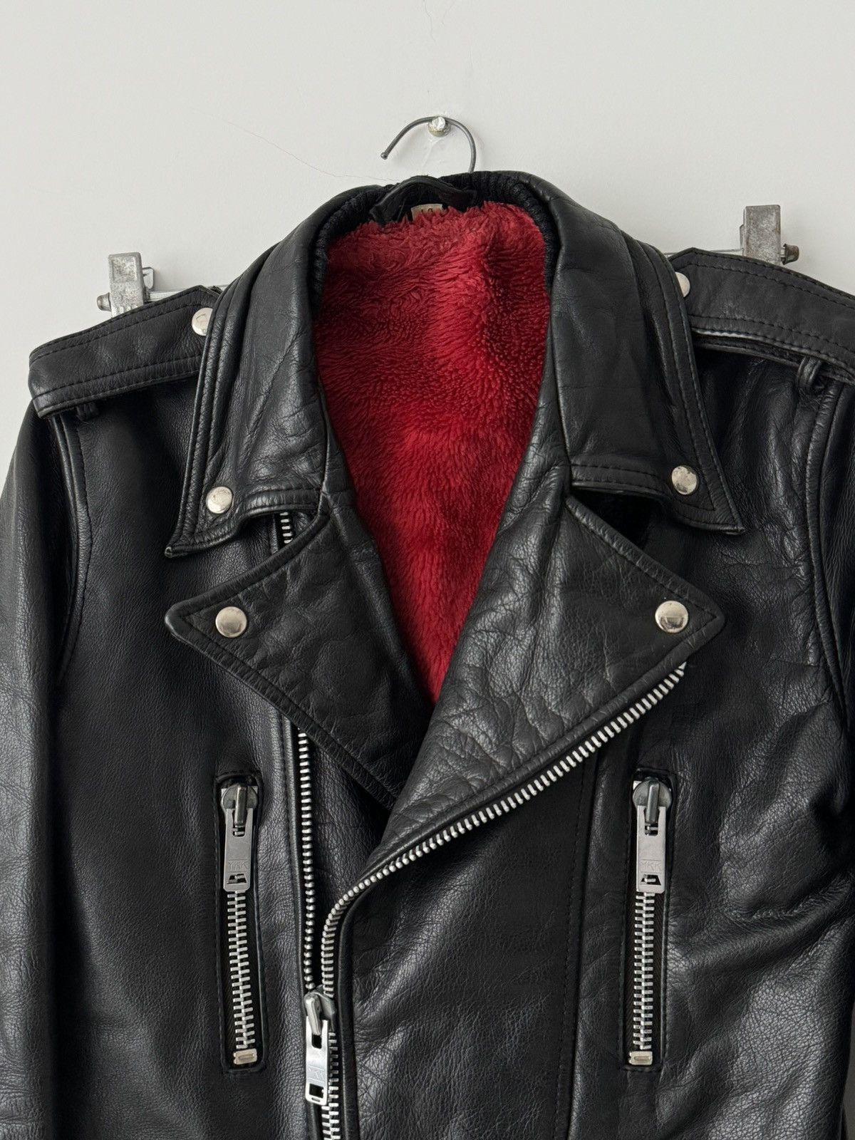 Leather × Vintage 1970s Vintage Texman Women’s Biker Punk Leather Lined Jacket Size S / US 4 / IT 40 - 3 Thumbnail