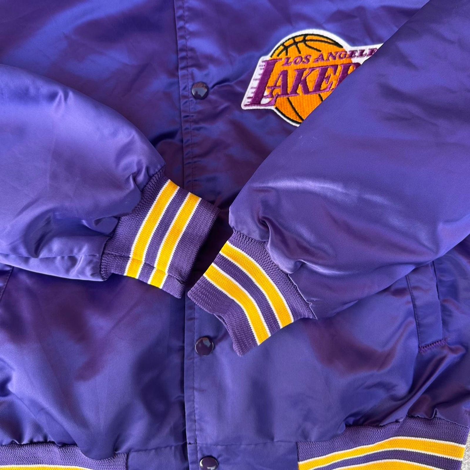 Chalk Line × Vintage Vintage Los Angeles Lakers Chalk Line Satin Jacket Size US M / EU 48-50 / 2 - 4 Thumbnail