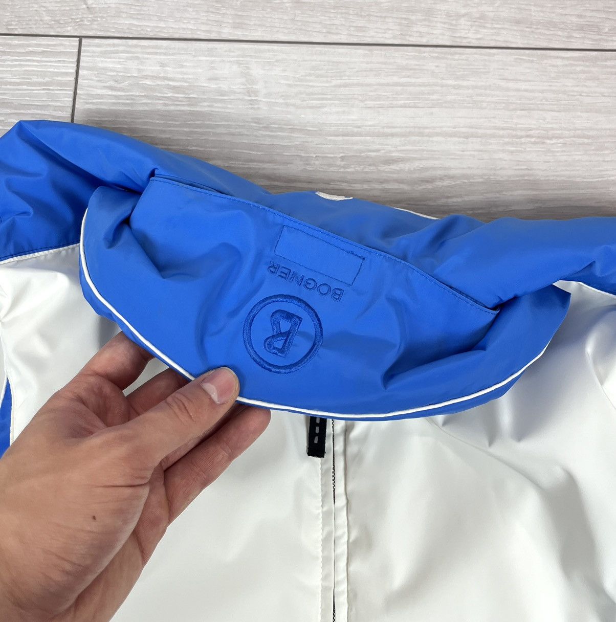 Bogner Bogner White Blue Nylon Ski Winter Puffer Jacket Womens Size XS / US 0-2 / IT 36-38 - 9 Thumbnail