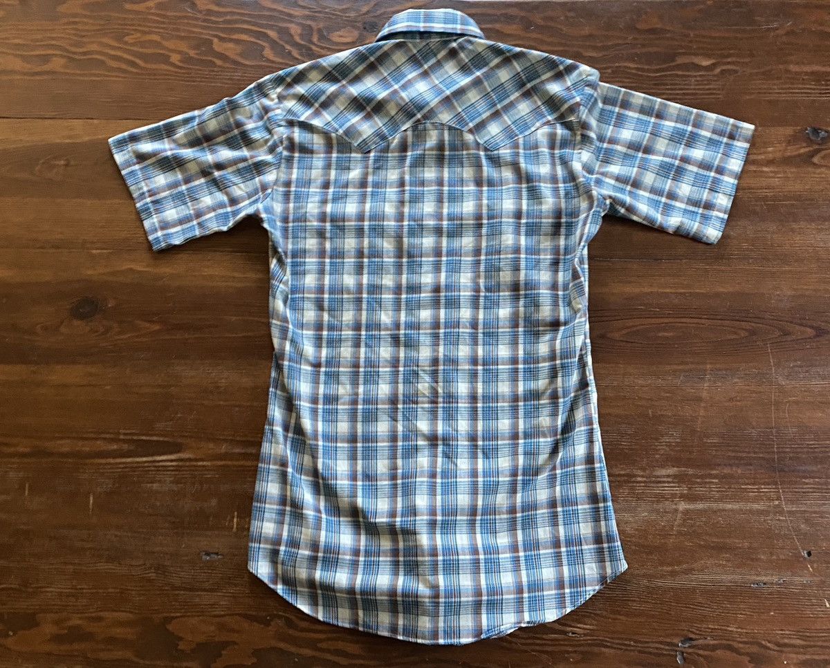 Levi's Vintage 70’s Levi’s White Tab Pearl Snap Plaid Button Up Size US S / EU 44-46 / 1 - 10 Thumbnail