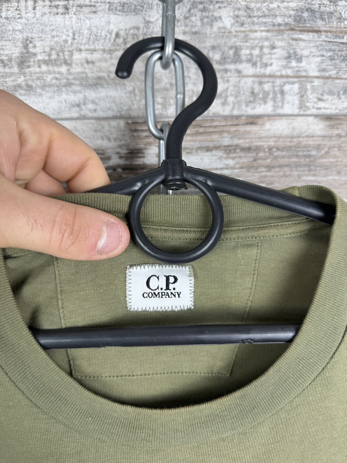 C.P. Company Mens Vintage C.P. Company t-shirt big logo tee green Size US M / EU 48-50 / 2 - 7 Thumbnail