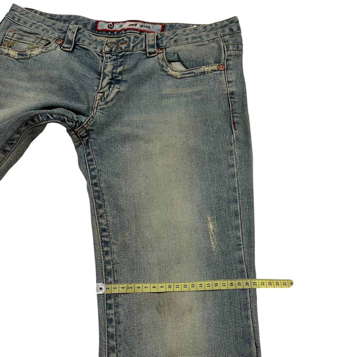 If Six Was Nine Joy Dean Denim Flared Embroidery Girl Size US 31 - 12 Thumbnail