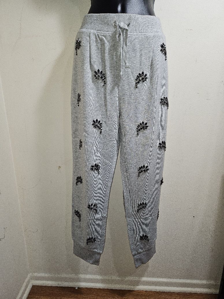 Juicy Couture NWT Juicy Couture Embellished Joggers Gray Large Size 36" / US 14 / IT 50 - 2 Thumbnail