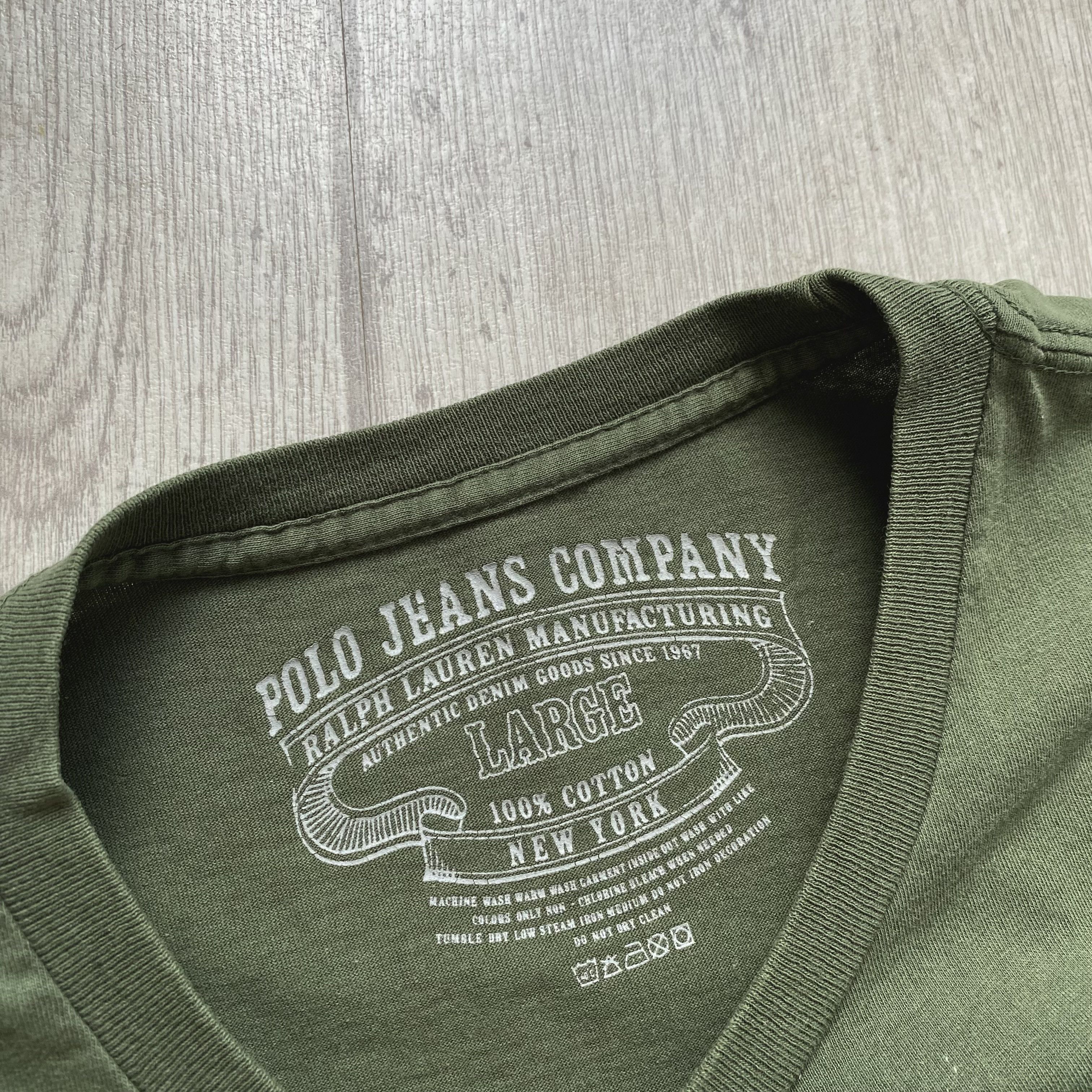 Polo Ralph Lauren Vintage Polo Jeans Company Ralph Lauren Military Tee RL-67 Size US L / EU 52-54 / 3 - 5 Thumbnail