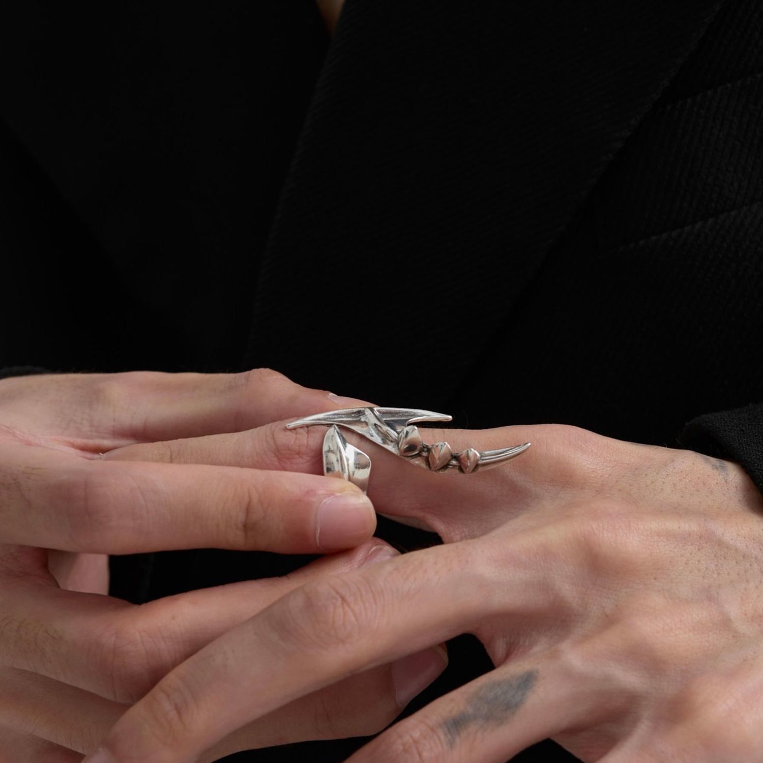 Jewelry Matchless Jewelry Rings Open Size Chrome Ring (Size 7-13) Size ONE SIZE - 2 Thumbnail