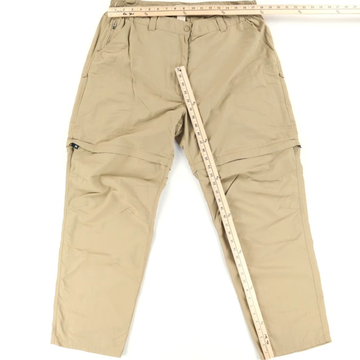 Vintage LL Bean Convert Nylon Shell Hiking Pants Tan Men's XL Size US 36 / EU 52 - 3 Thumbnail